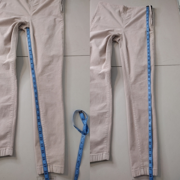 Tory Burch Side Zip Corduroy Office Casual Neutral Taupe Pants Sz 27 - Picture 16 of 16